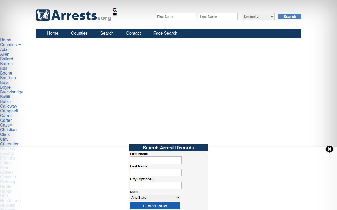 Unofficial Arrests.org Madison County filter and archive page